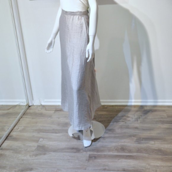 Vintage 90's-Silver Grey Ball Gown Skirt - Picture 3 of 9